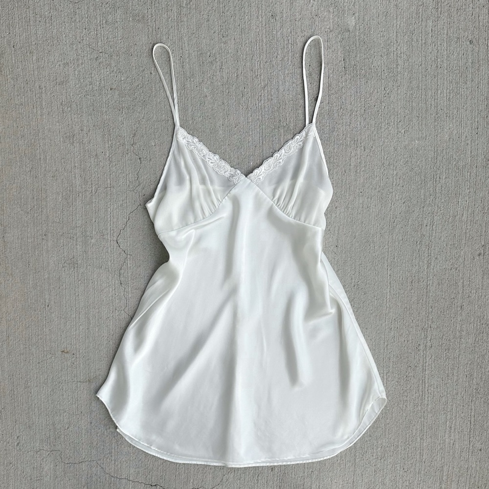 vintage white slip